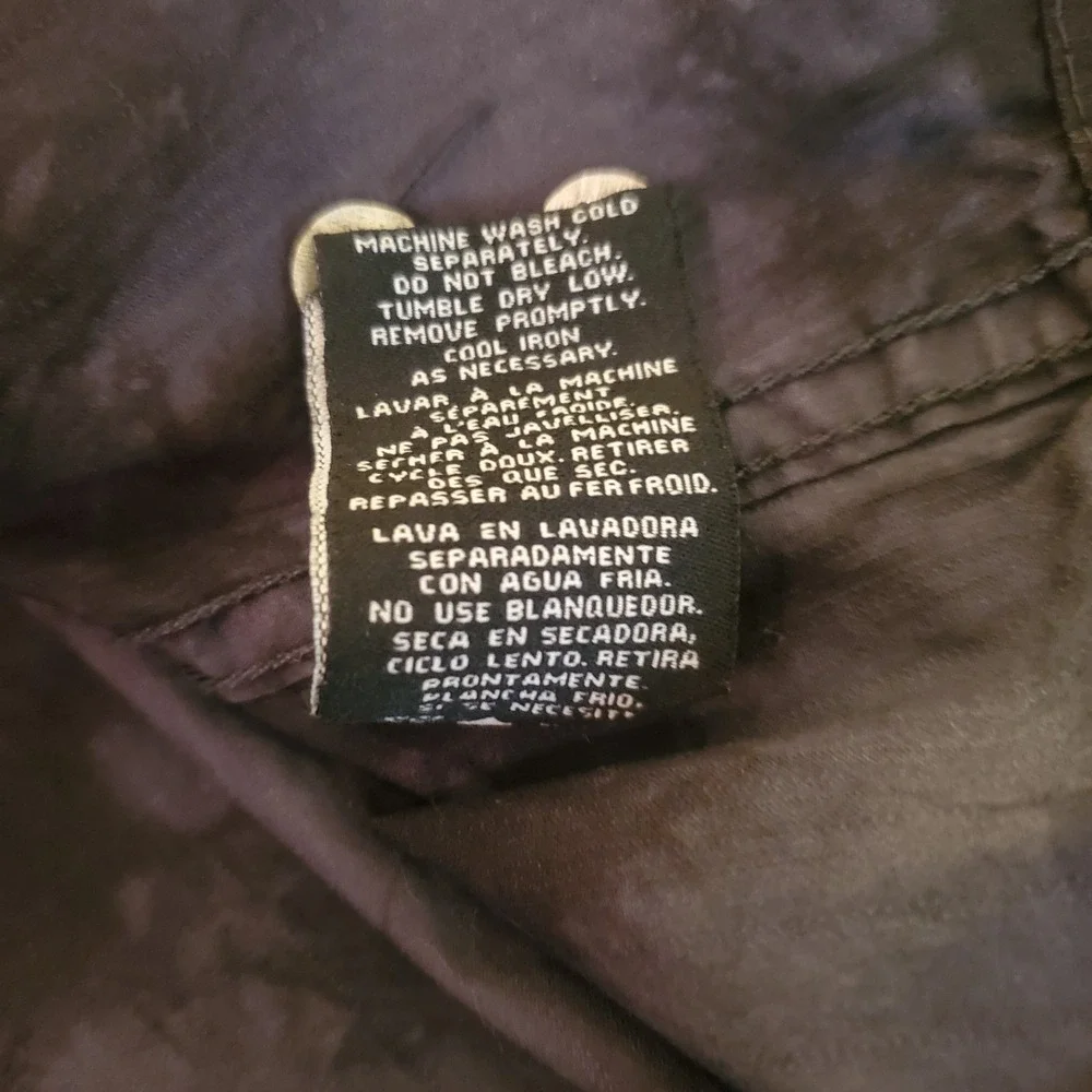 Affliction Gray/blk 2X Lng Slv Embroidery‎ ButtnUp Shirt Studs Goth Grunge Biker